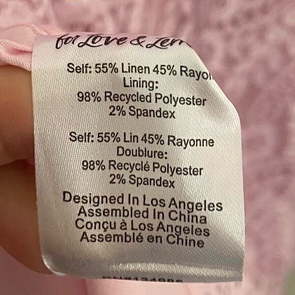 NWOT For Love & Lemons Carmela Mini Pink Dress Size S - Picture 15 of 16